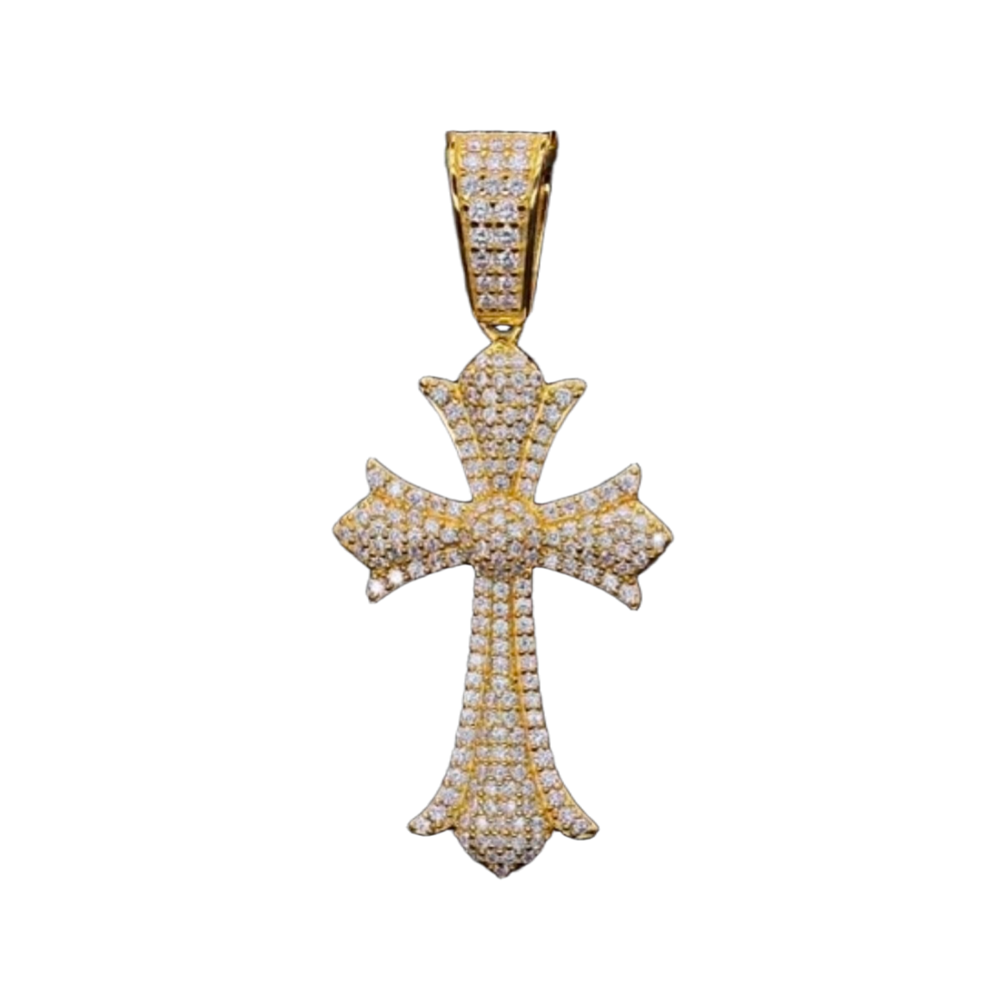 Ciondolo “Royal Cross” Argento 925 & VVS Moissanite