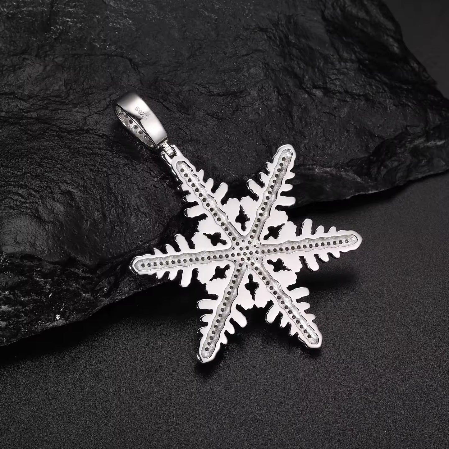 Ciondolo “Snowflake” Argento 925 & VVS Moissanite