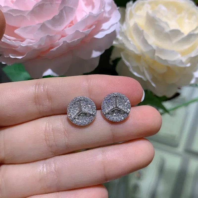 Orecchini “Benz” Argento 925 & VVS Moissanite