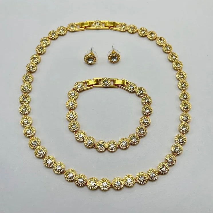 Set "Angel" Collana + Bracciale + Orecchini Acciaio Inossidabile