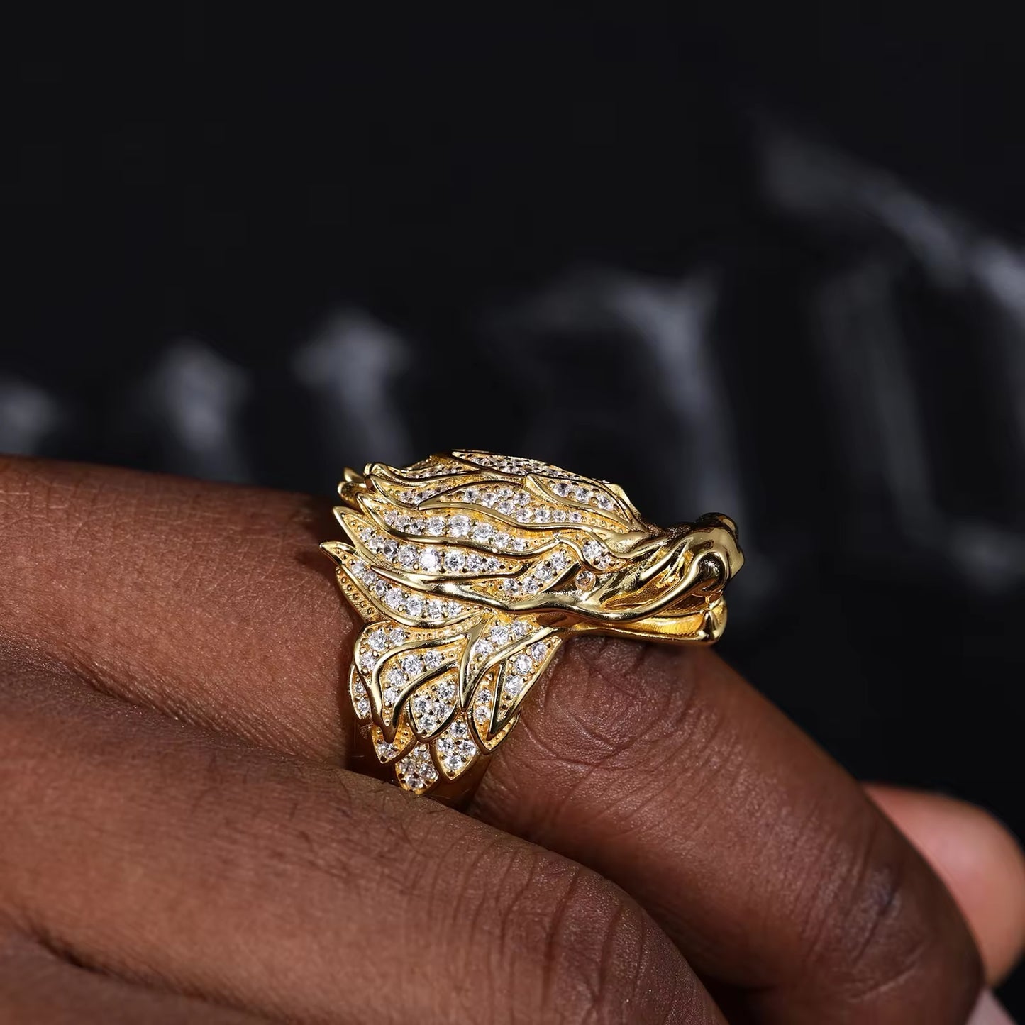 Anello "Dragon" Argento 925 & VVS Moissanite