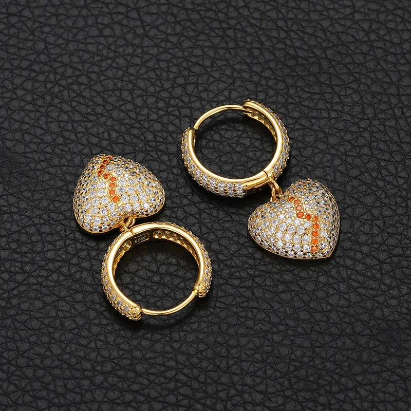 Orecchini "Broken Heart" Argento 925 & Zirconi