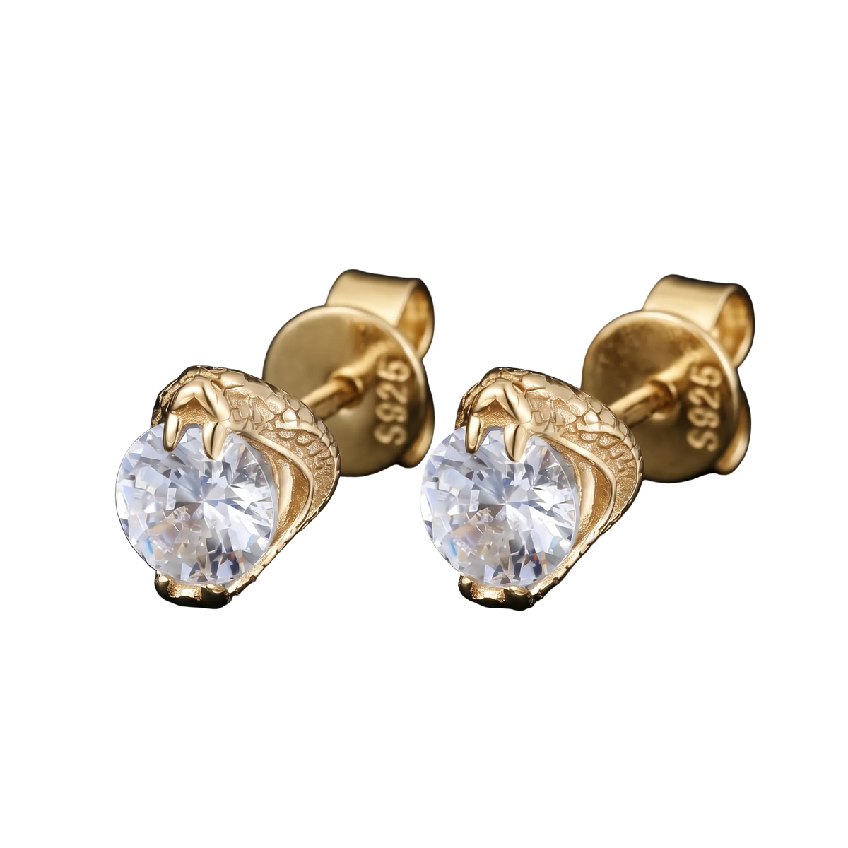 Orecchini Punto Luce "Snakes" Argento 925 & VVS Moissanite