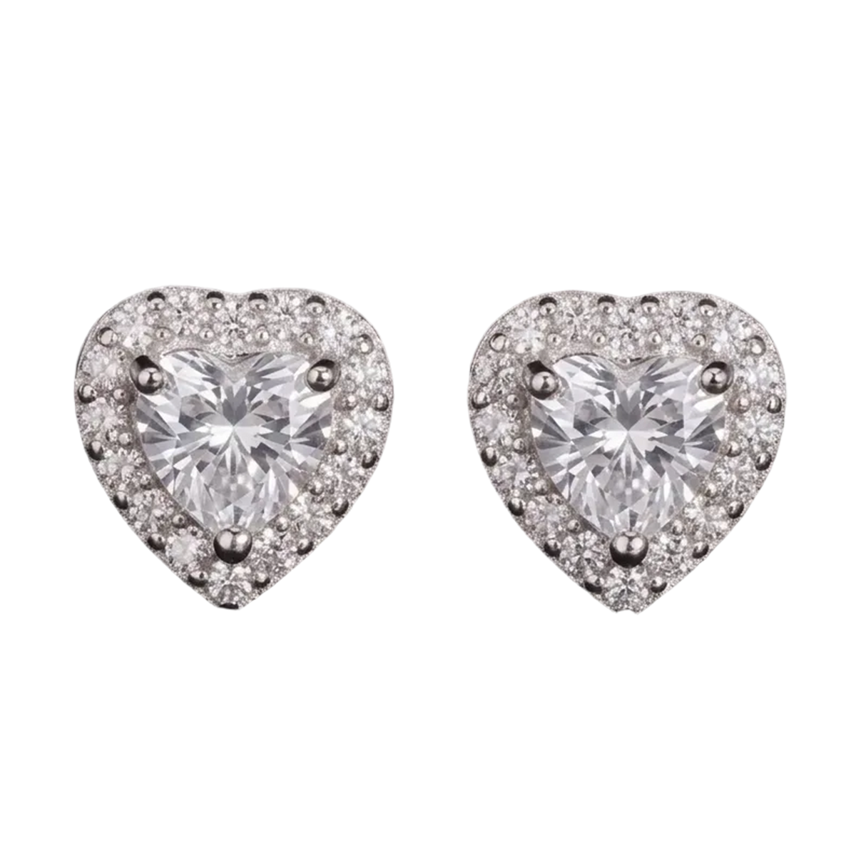 Orecchini "Baddie Heart" Argento 925 & VVS Moissanite