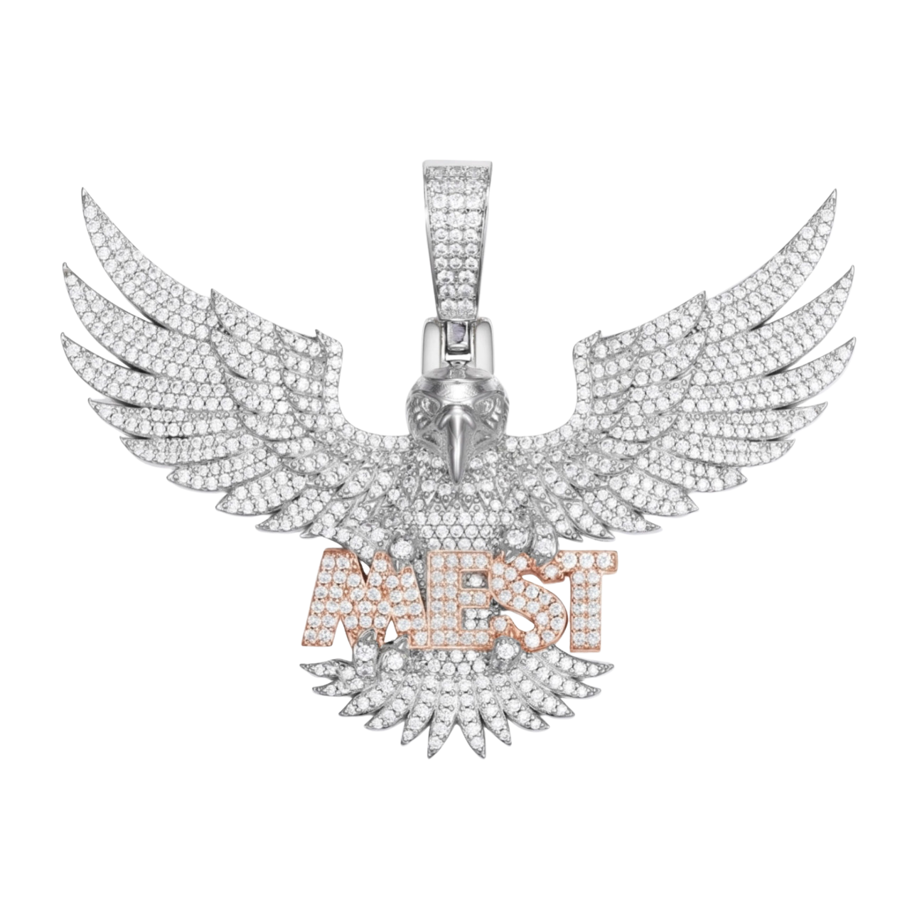 Ciondolo Custom "Eagle" Argento 925 & VVS Moissanite