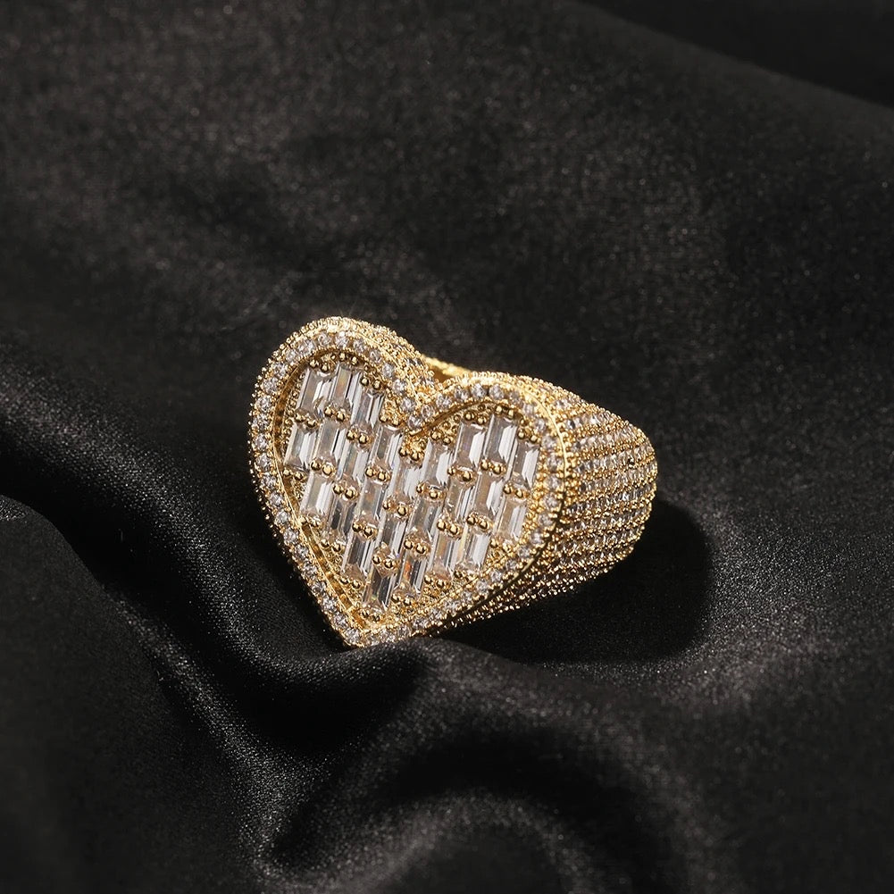 Anello Baguette Heart