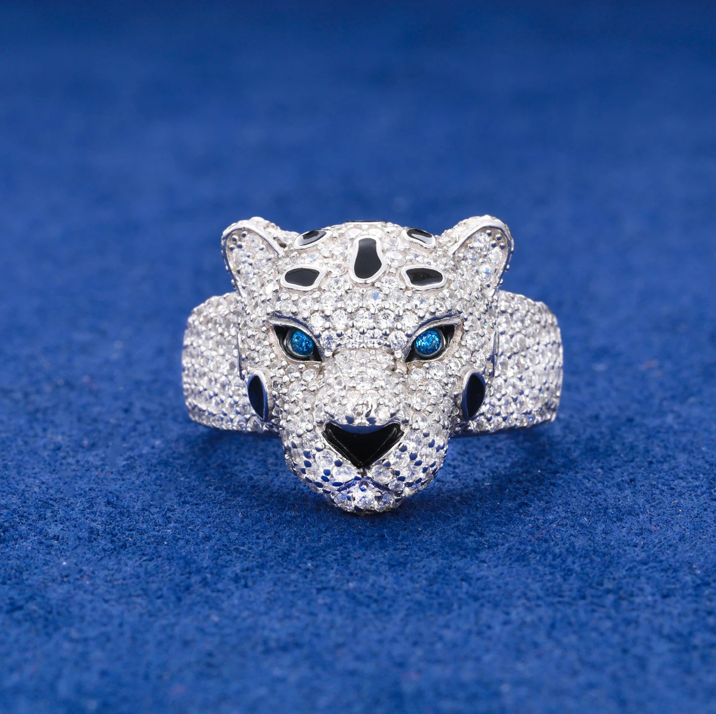 Anello "Iced Leopard" Argento 925 & VVS Moissanite