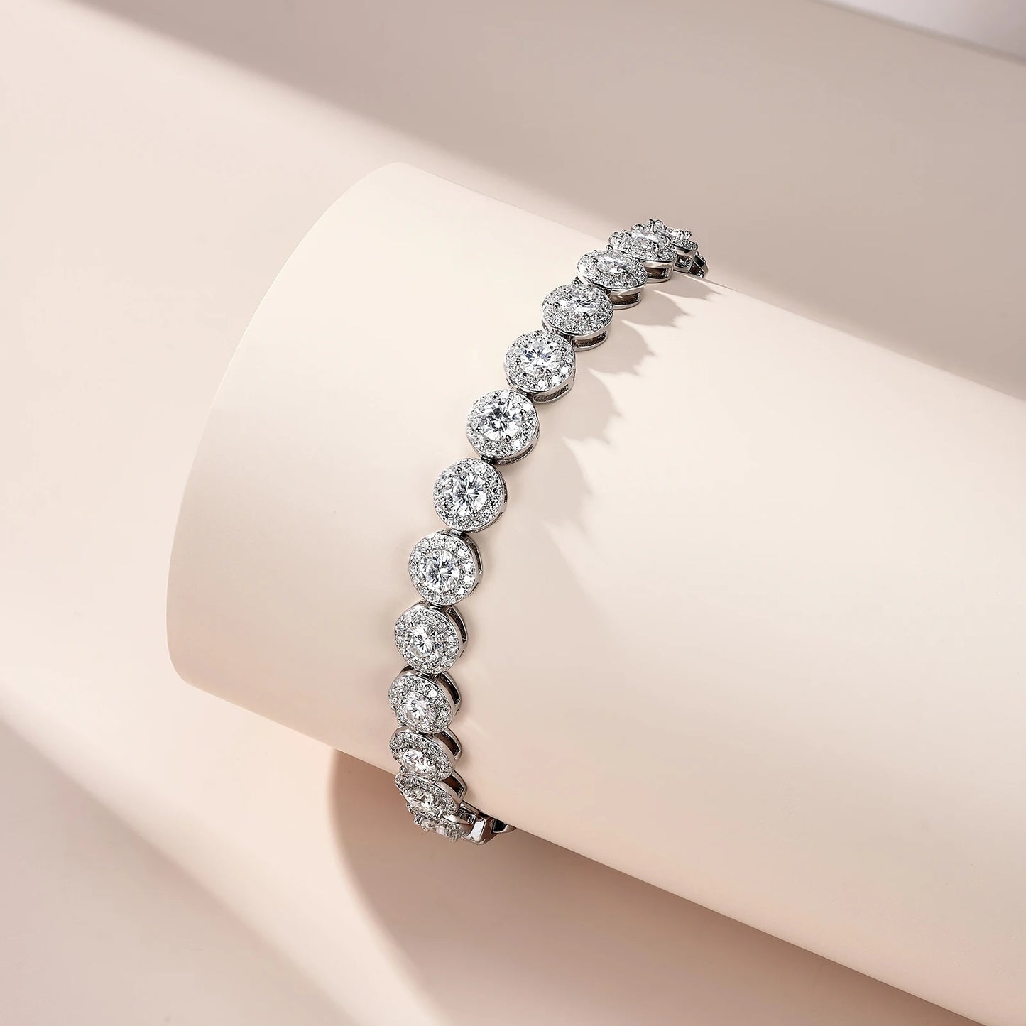 Bracciale "Angel" 7mm Argento 925 & VVS Moissanite