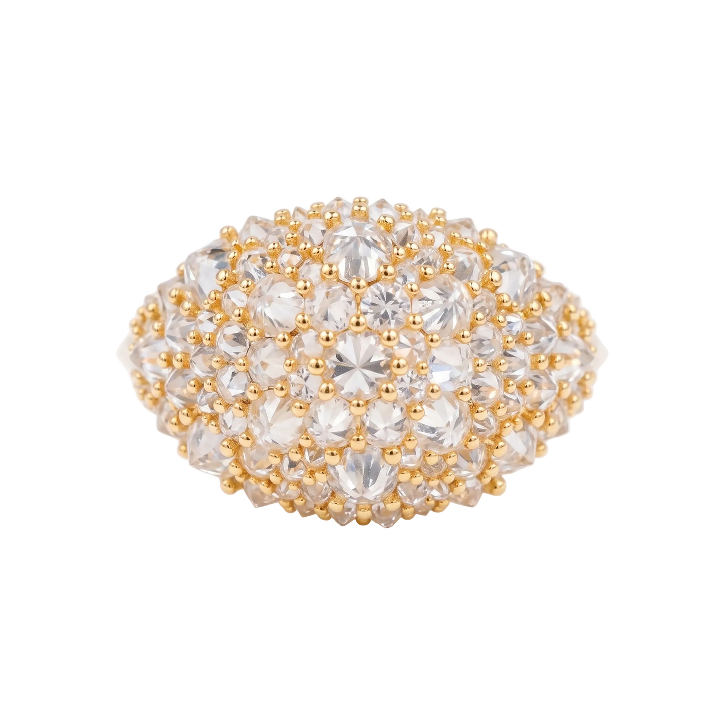 Anello "Reverse Spike" Argento 925 & VVS Moissanite