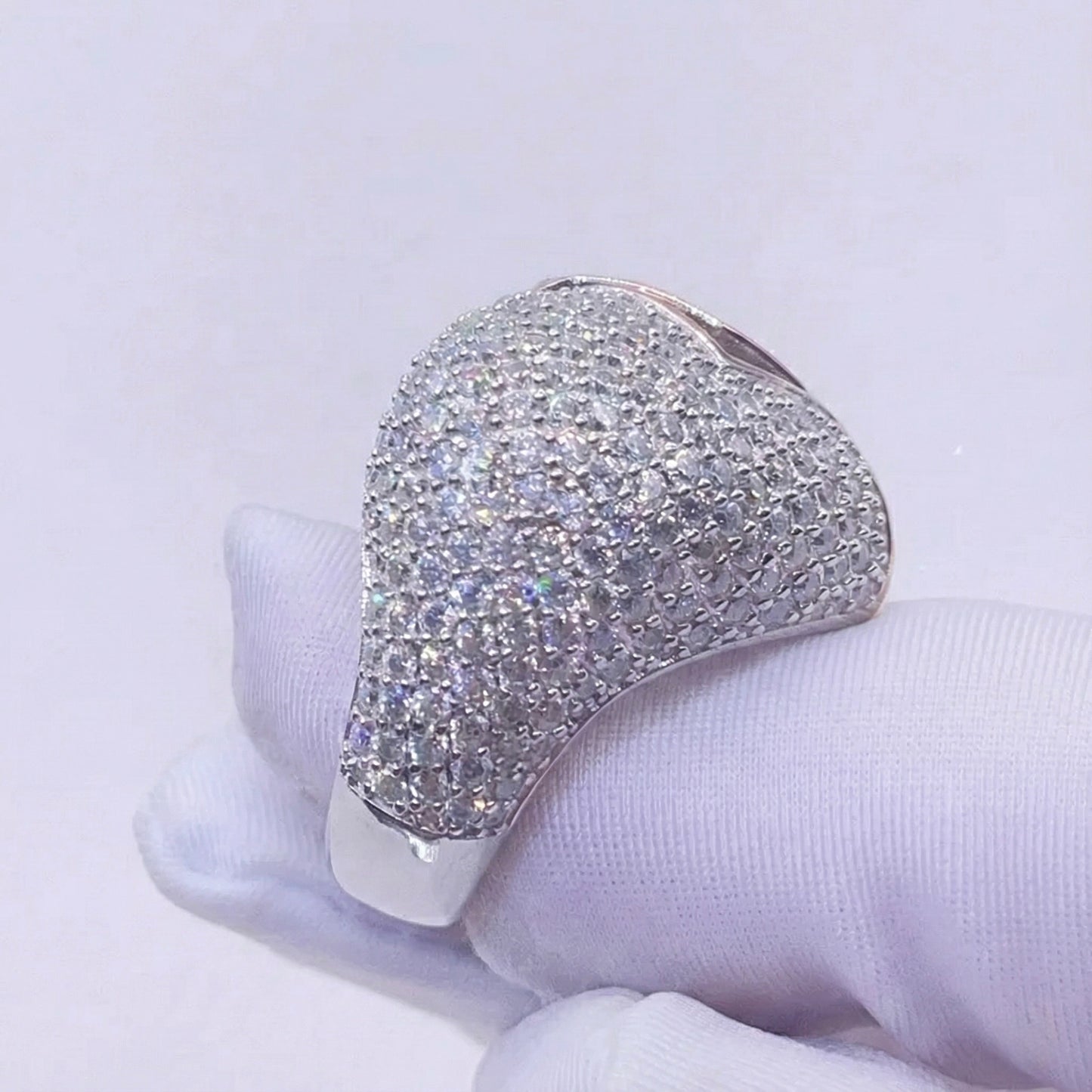 Anello "Broken Heart" Argento 925 & VVS Moissanite