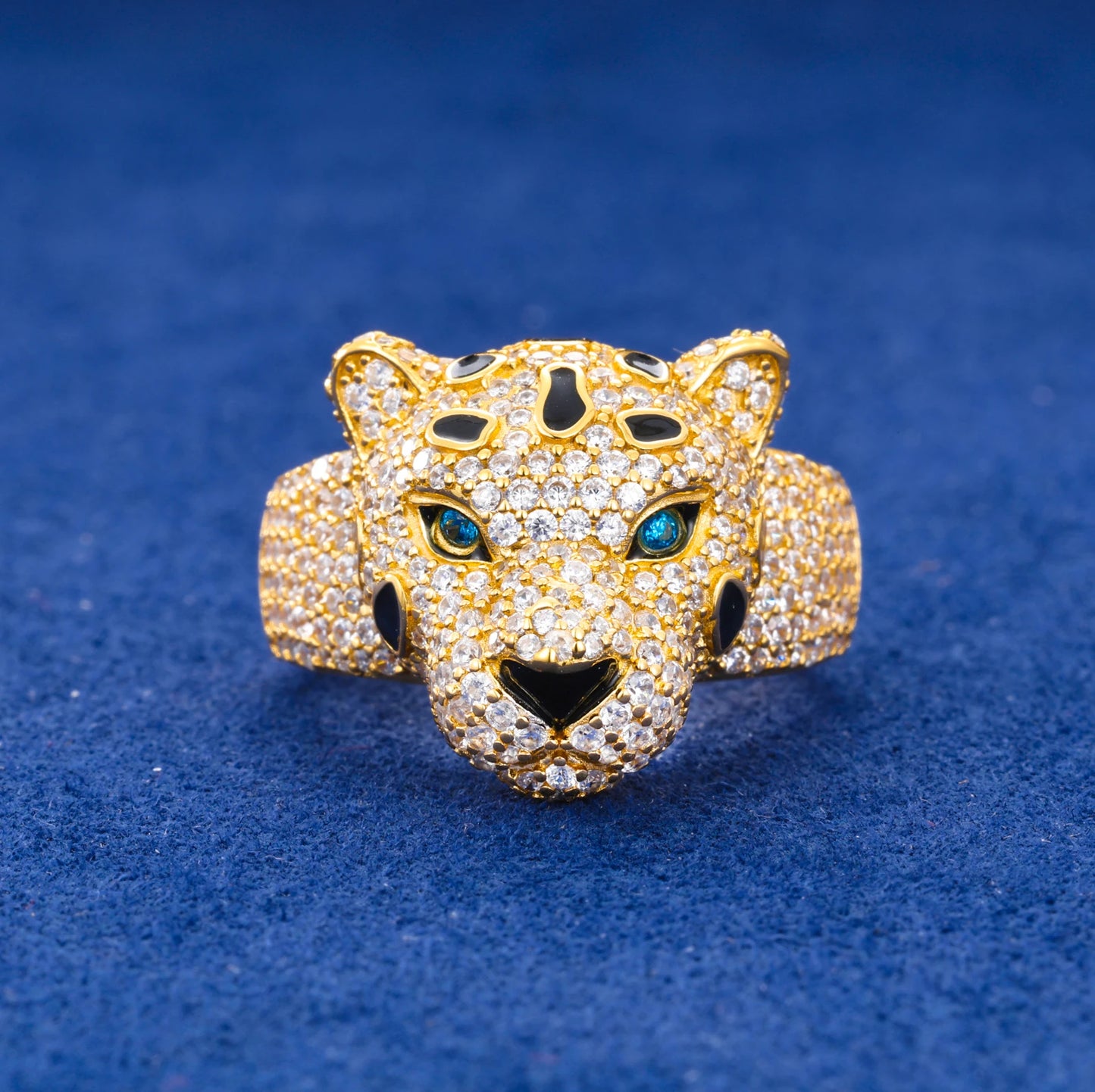 Anello "Iced Leopard" Argento 925 & VVS Moissanite