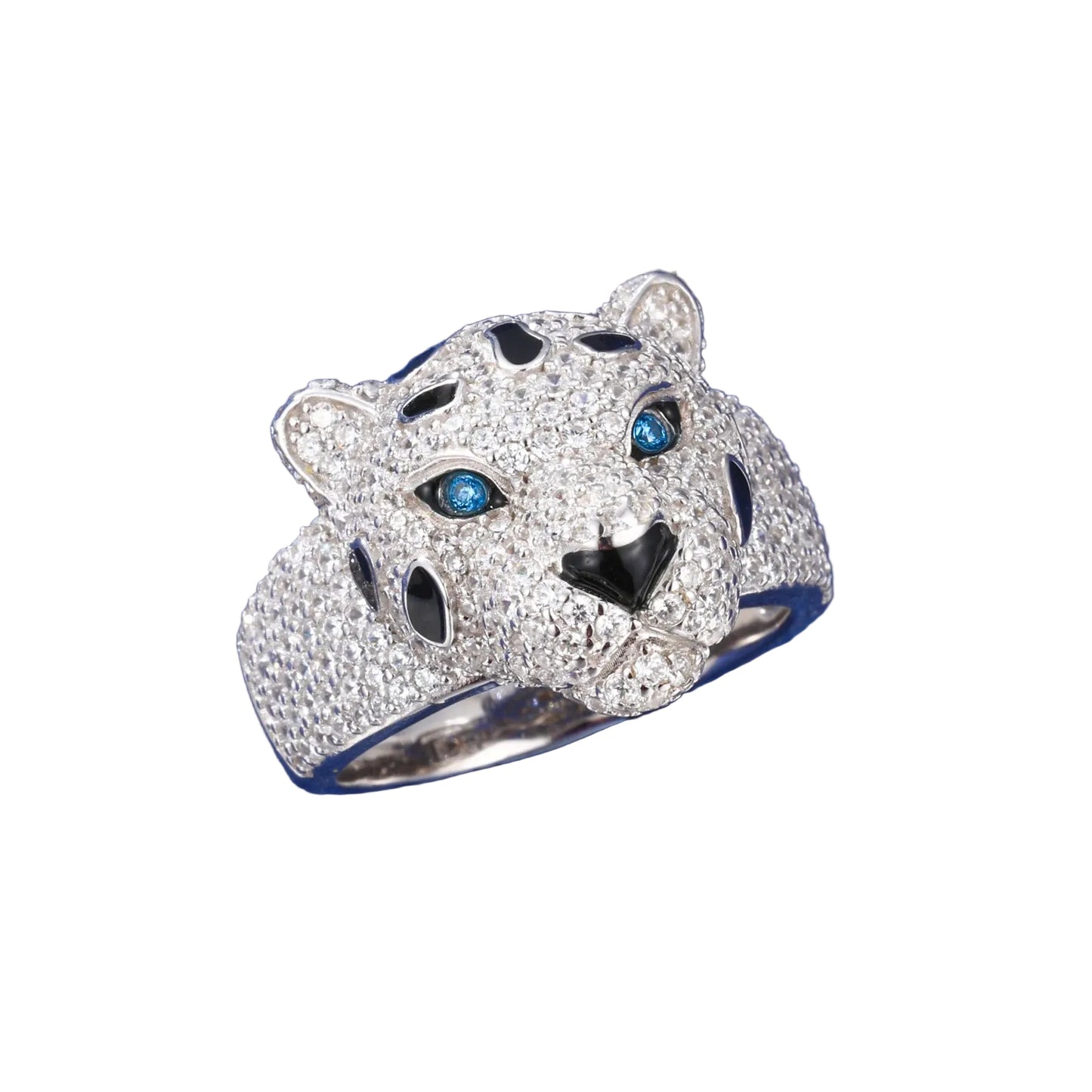 Anello "Iced Leopard" Argento 925 & VVS Moissanite