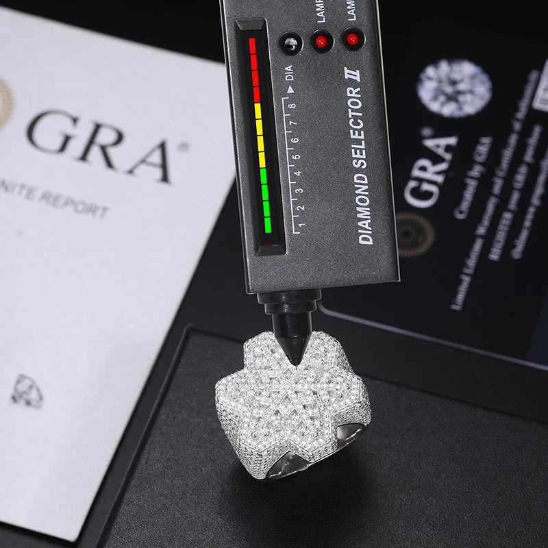 Anello “Snowflake” Argento 925 & VVS Moissanite