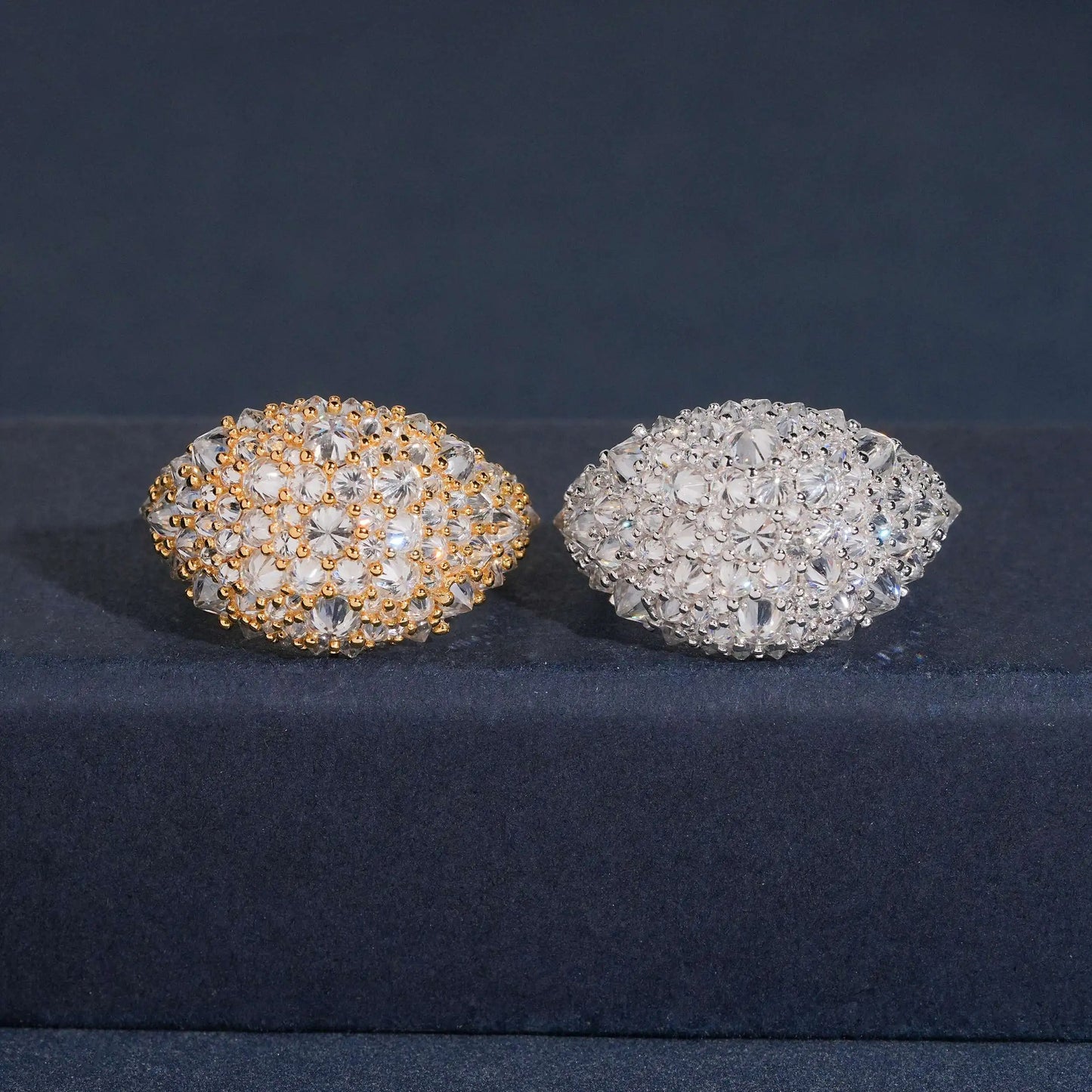 Anello "Reverse Spike" Argento 925 & VVS Moissanite