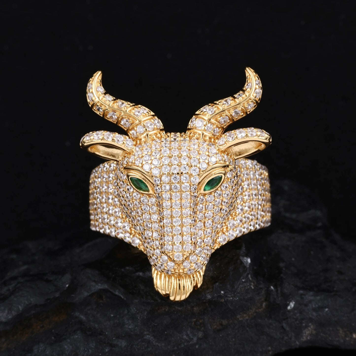 Anello "Goat" Argento 925 & VVS Moissanite