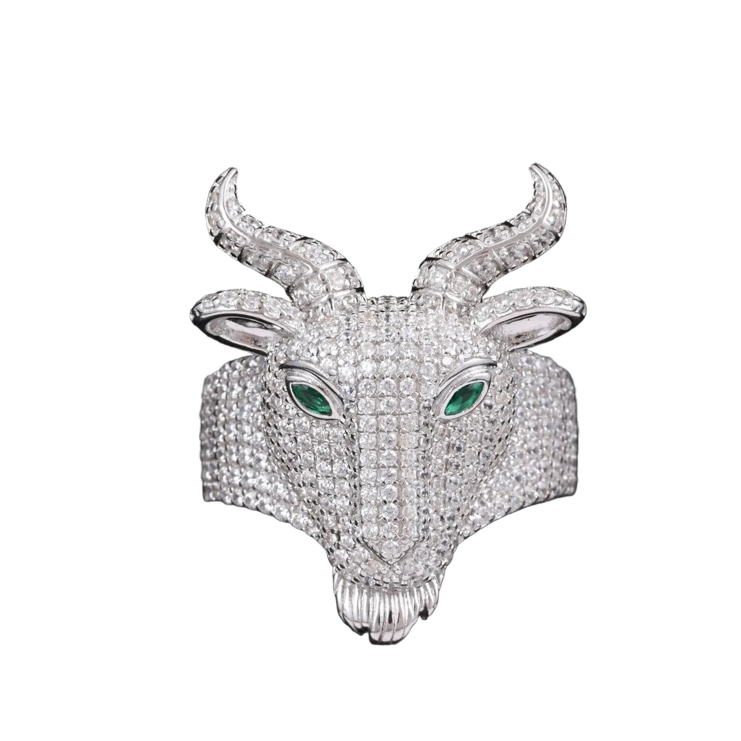 Anello "Goat" Argento 925 & VVS Moissanite