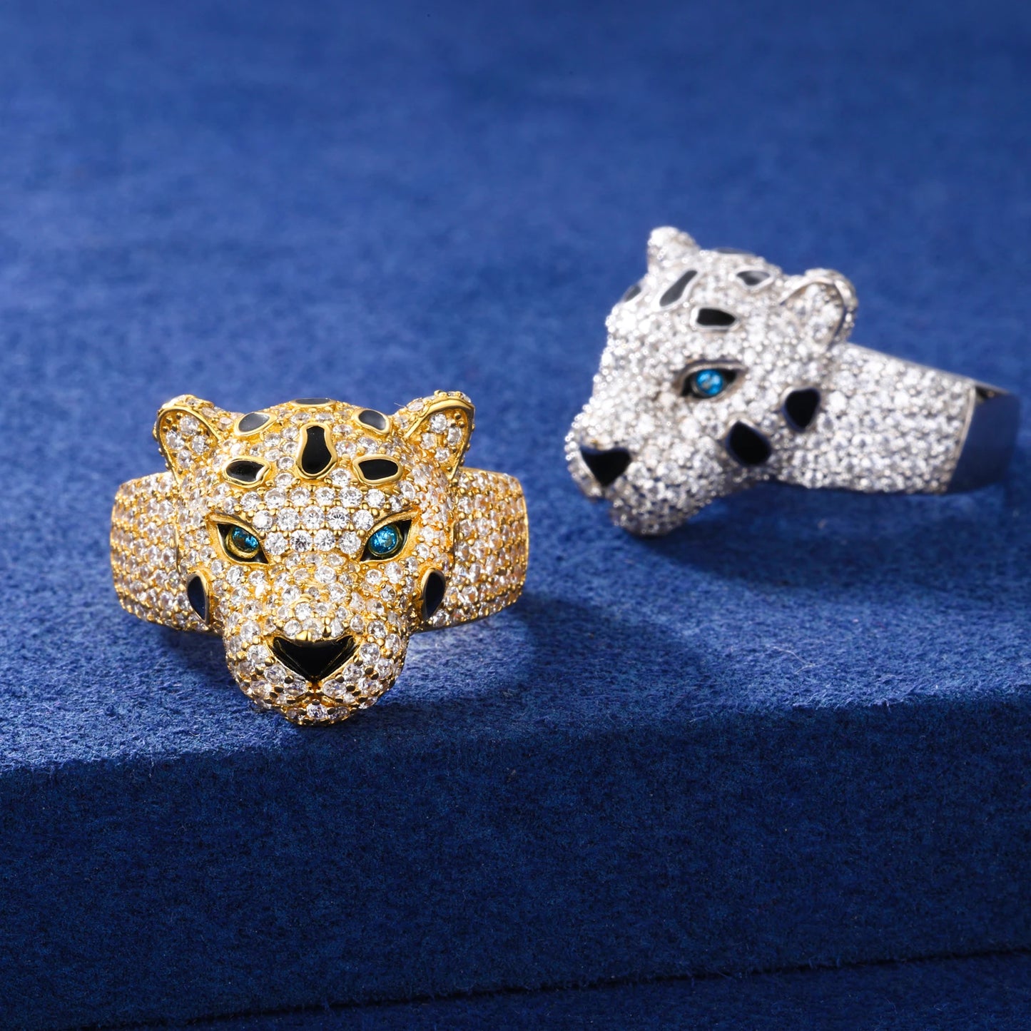 Anello "Iced Leopard" Argento 925 & VVS Moissanite