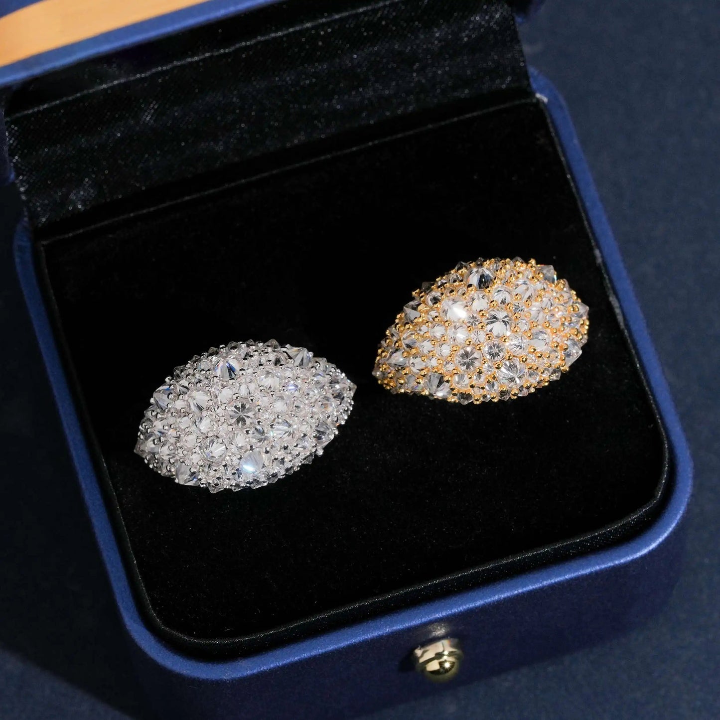 Anello "Reverse Spike" Argento 925 & VVS Moissanite