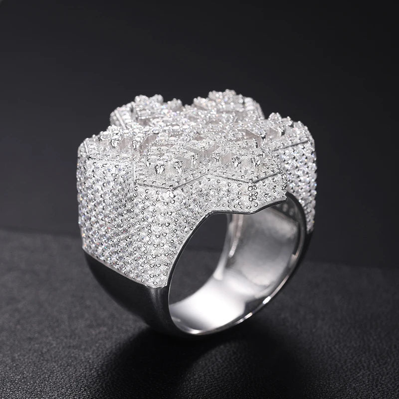 Anello “Snowflake” Argento 925 & VVS Moissanite