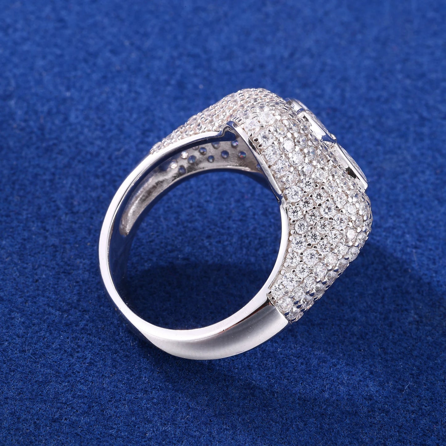 Anello “Marquise Drop Cross” Argento 925 & VVS Moissanite