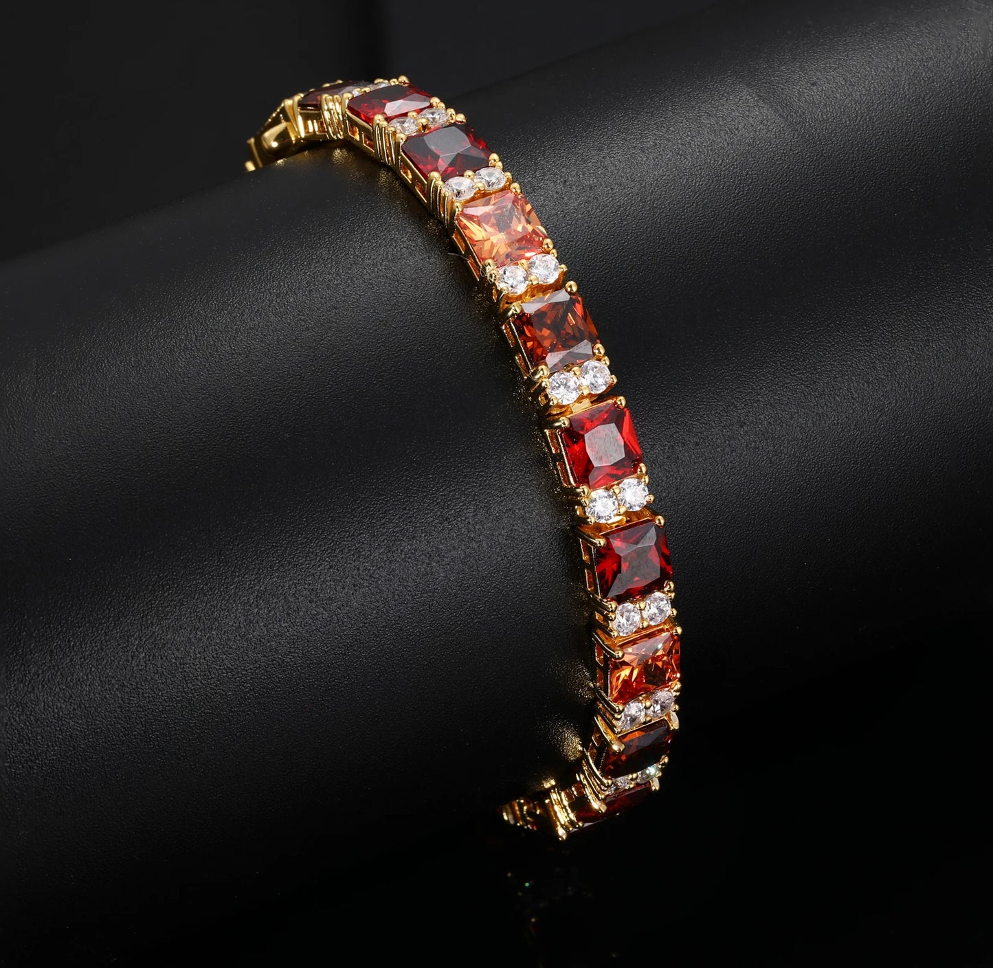 Bracciale "Crimson Square" Argento 925 & Zirconi