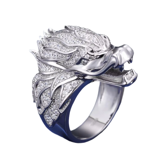 Anello "Dragon" Argento 925 & VVS Moissanite
