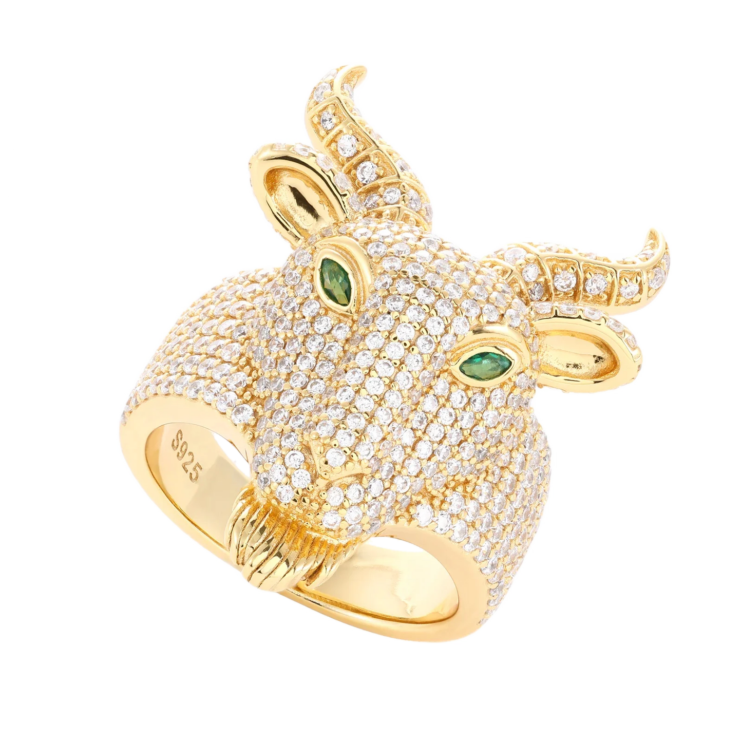 Anello "Goat" Argento 925 & VVS Moissanite