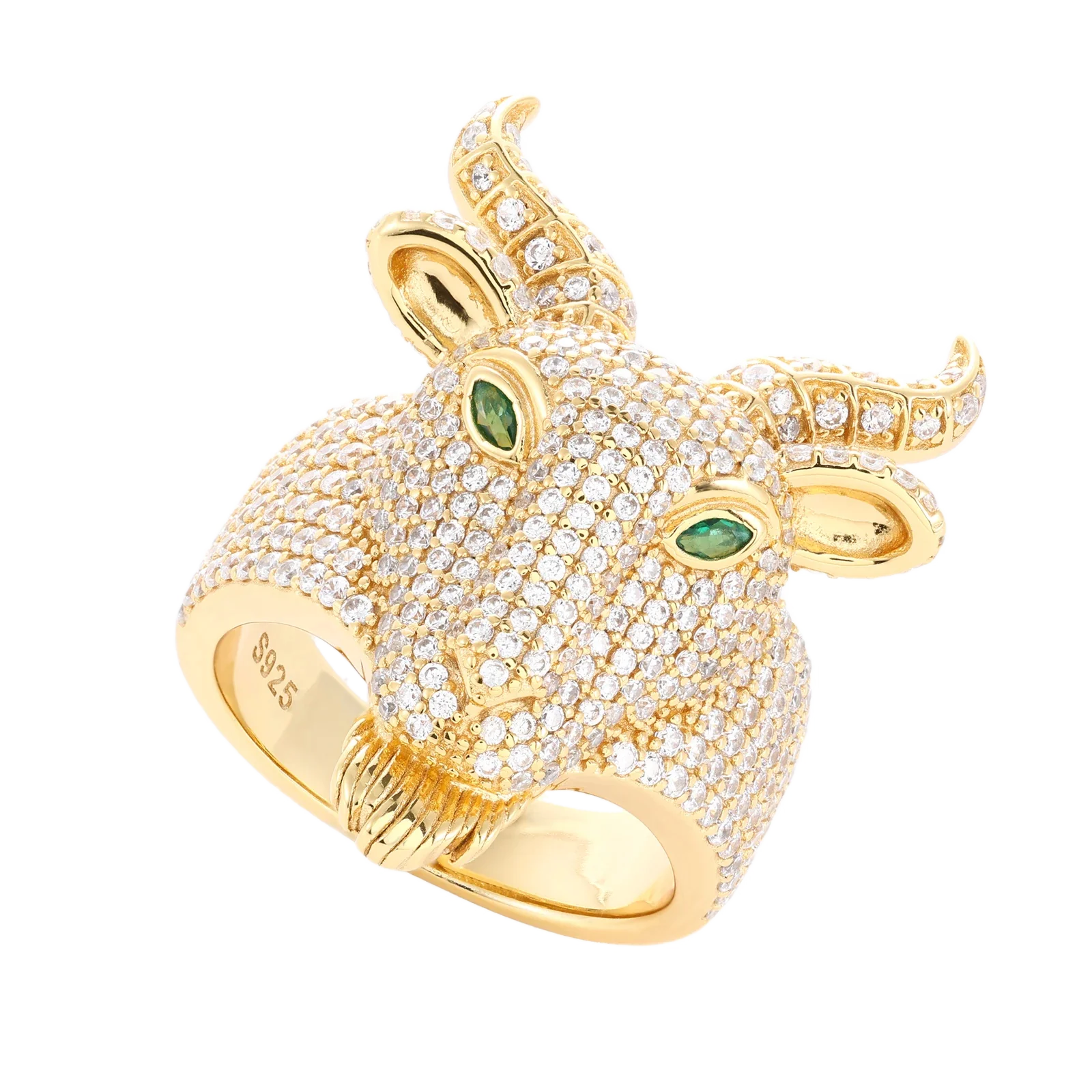 Anello "Goat" Argento 925 & VVS Moissanite