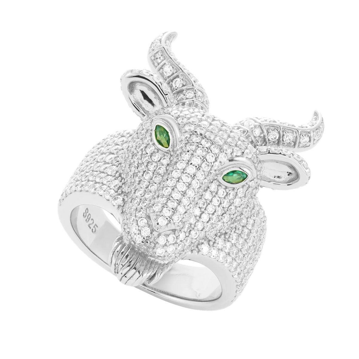 Anello "Goat" Argento 925 & VVS Moissanite