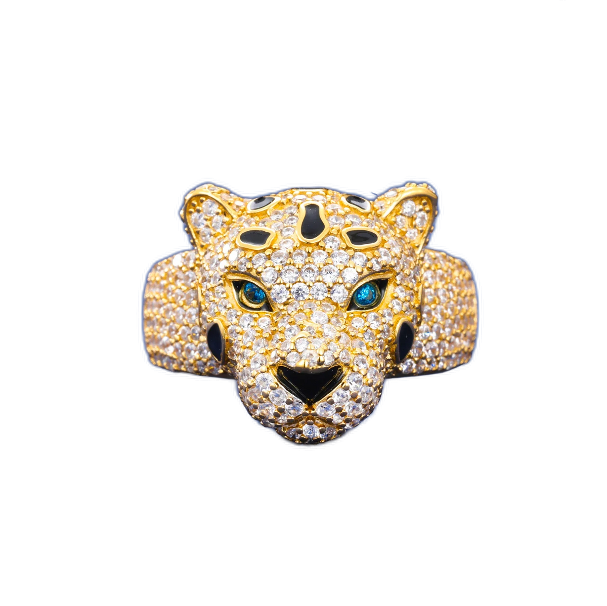 Anello "Iced Leopard" Argento 925 & VVS Moissanite