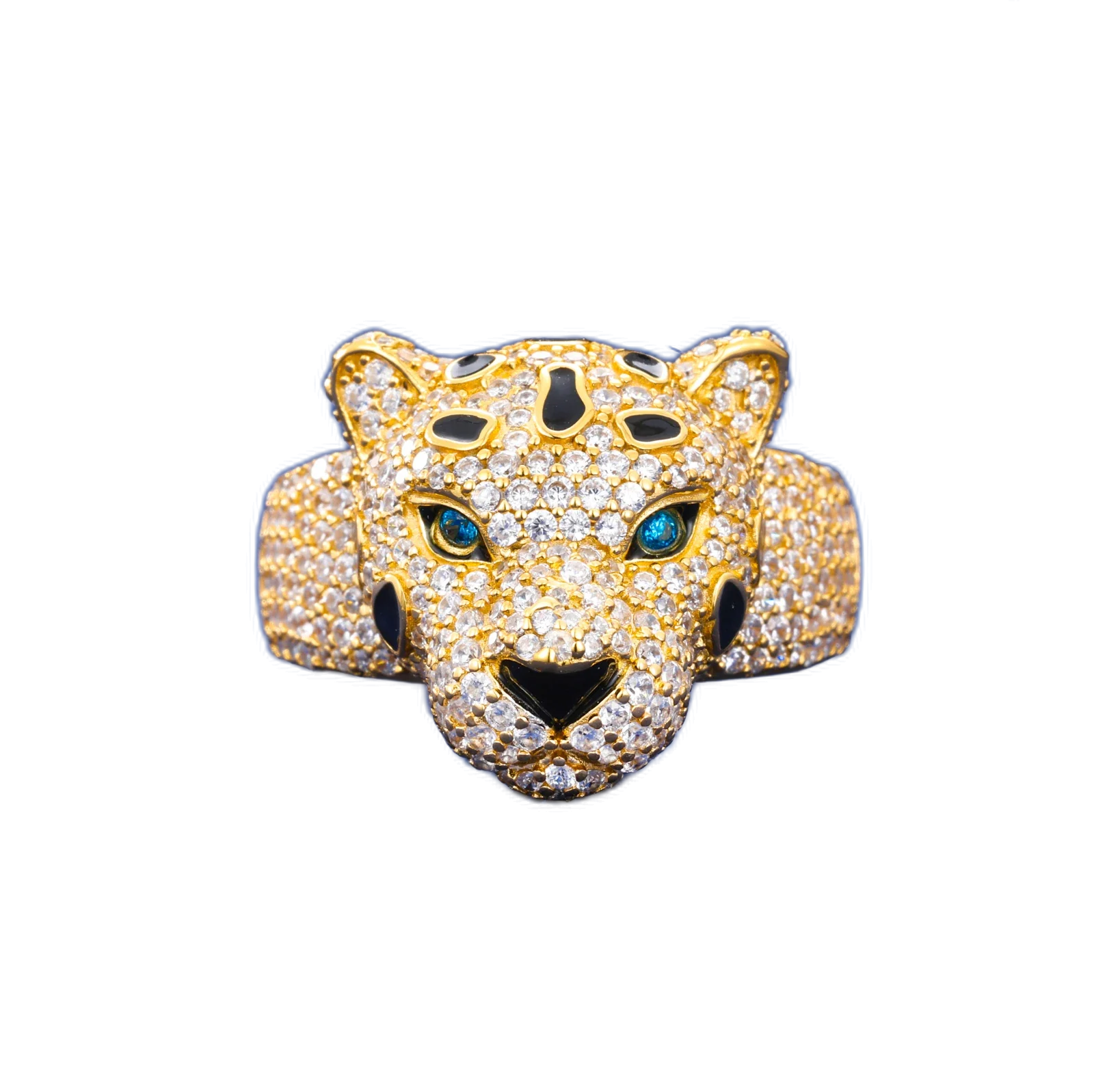 Anello "Iced Leopard" Argento 925 & VVS Moissanite