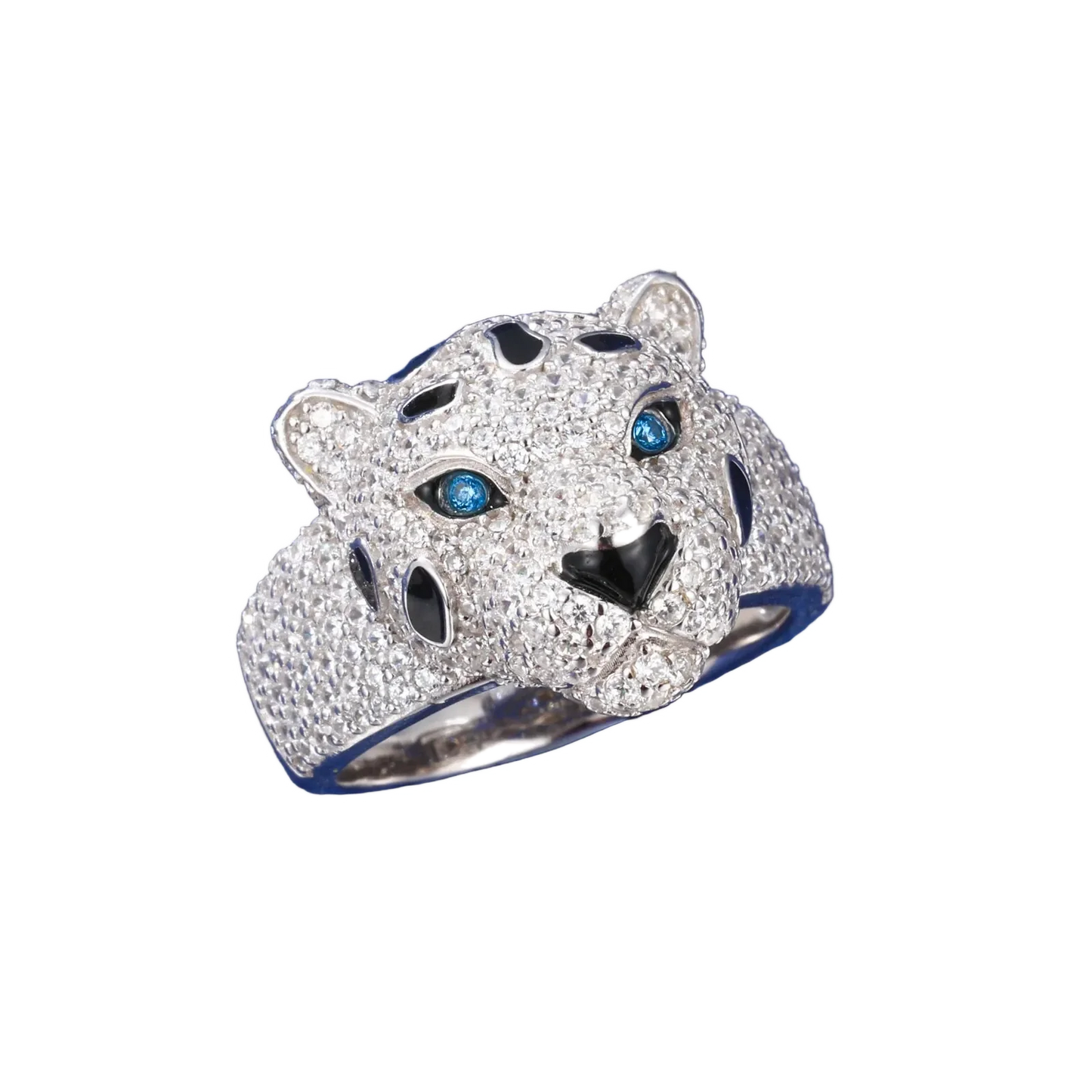 Anello "Iced Leopard" Argento 925 & VVS Moissanite