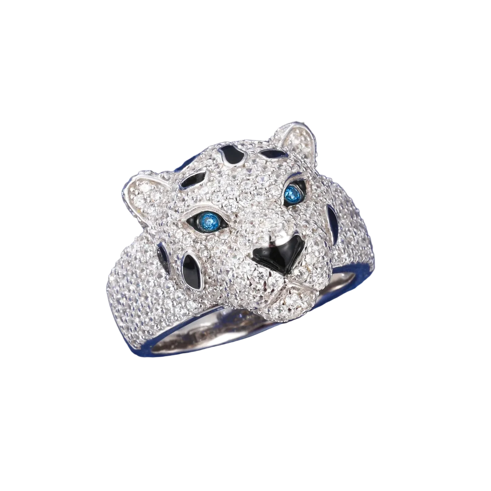 Anello "Iced Leopard" Argento 925 & VVS Moissanite
