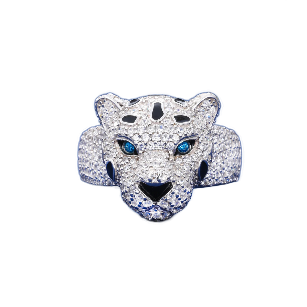 Anello "Iced Leopard" Argento 925 & VVS Moissanite