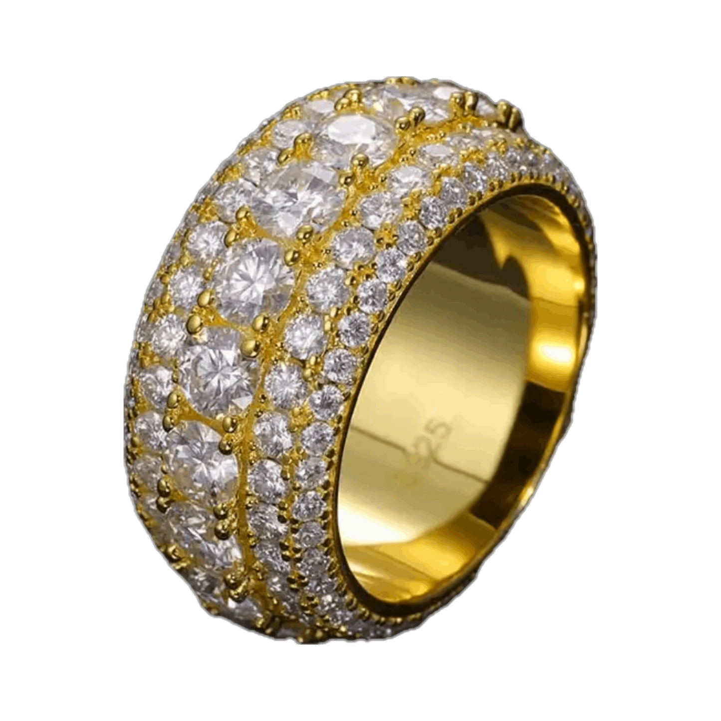 Anello “Iced Wheel” Argento 925 & VVS Moissanite