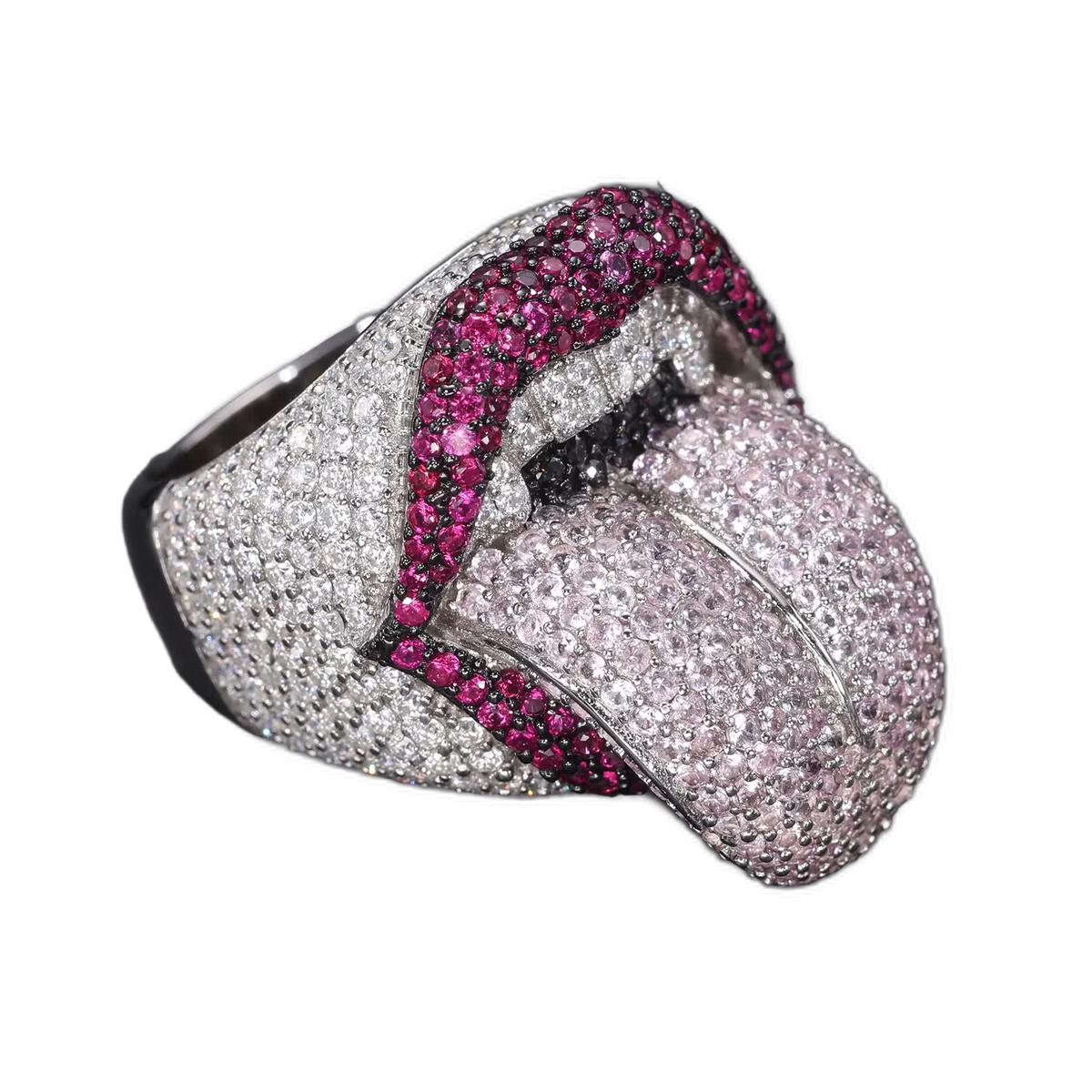 Anello “Icy Tongue” Argento 925 & VVS Moissanite