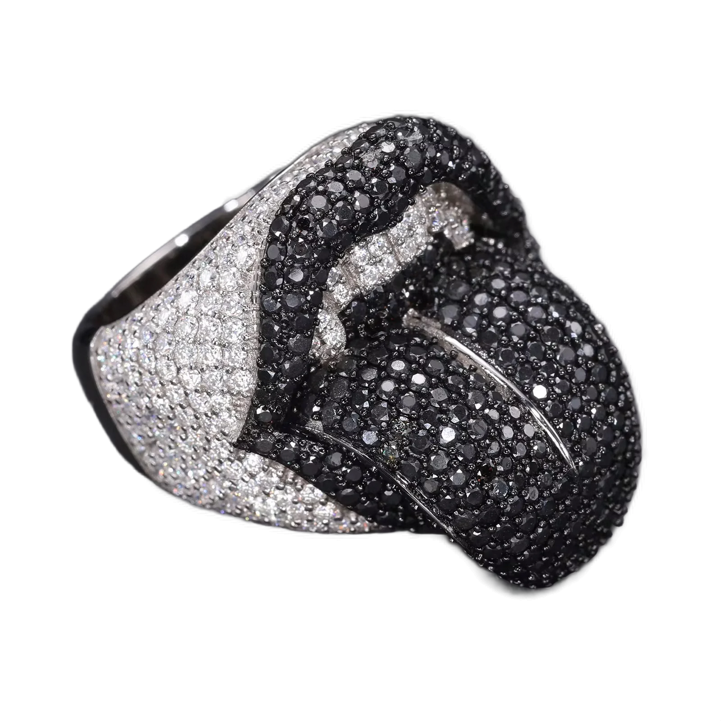 Anello “Icy Tongue” Argento 925 & VVS Moissanite