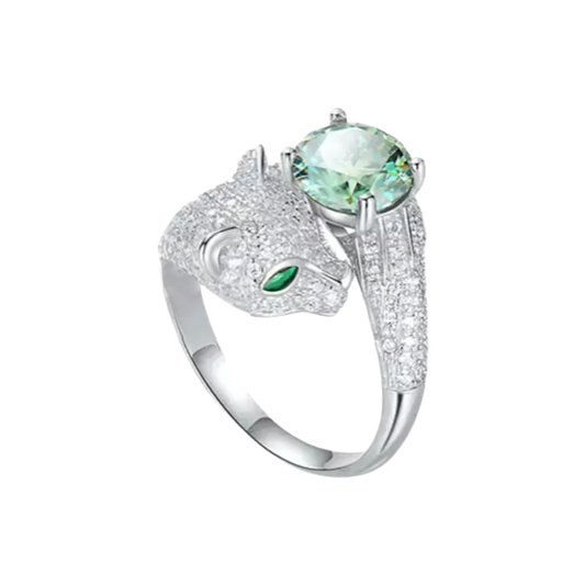 Anello “Leopard” Argento 925 VVS Moissanite & Zirconi