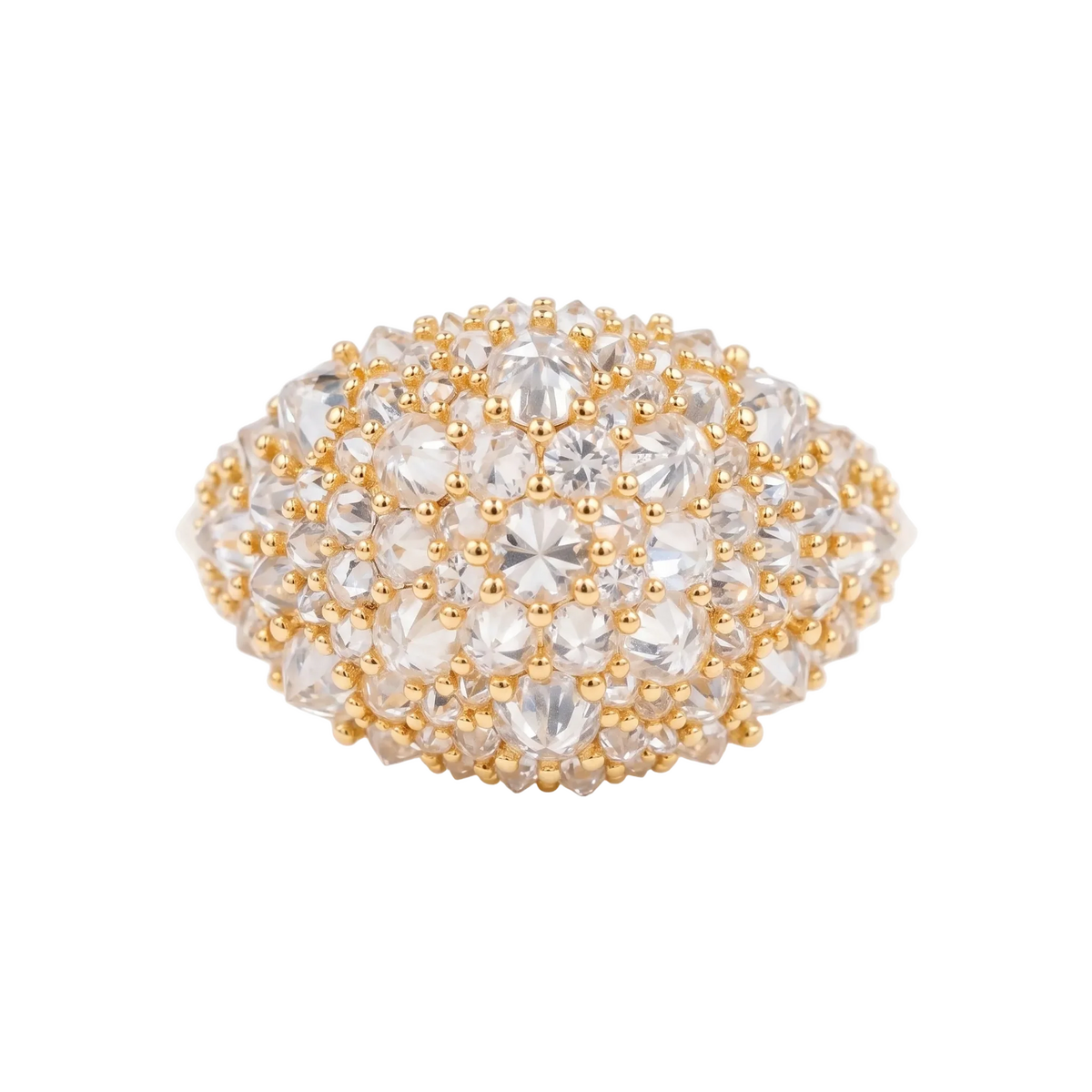 Anello "Reverse Spike" Argento 925 & VVS Moissanite