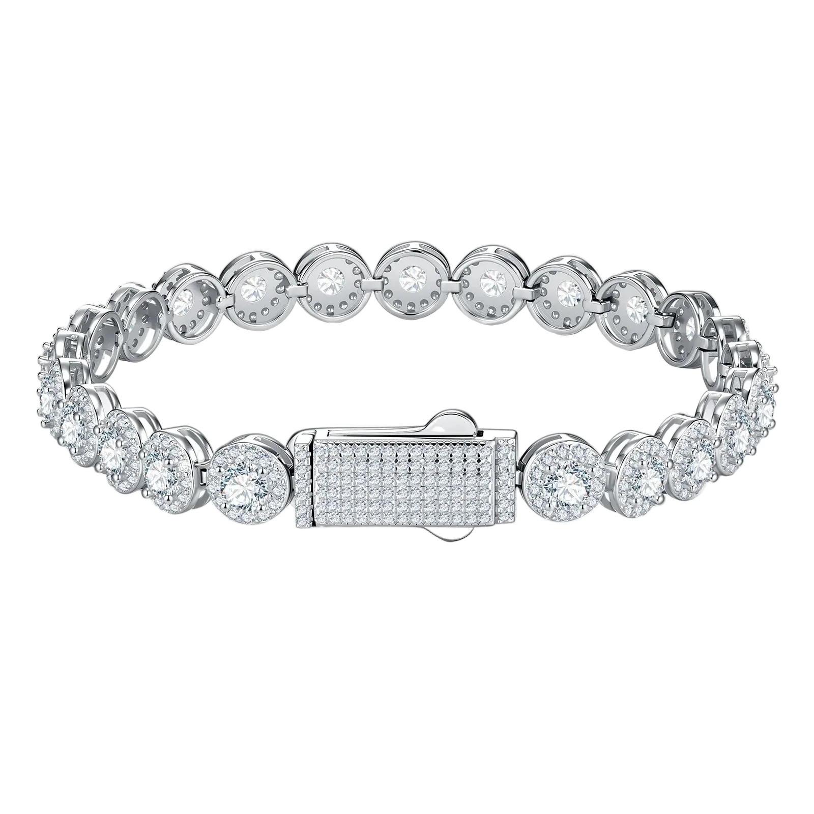 Bracciale "Angel Premium" 7mm Argento 925 & VVS Moissanite