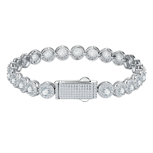 Bracciale "Angel Premium" 7mm Argento 925 & VVS Moissanite