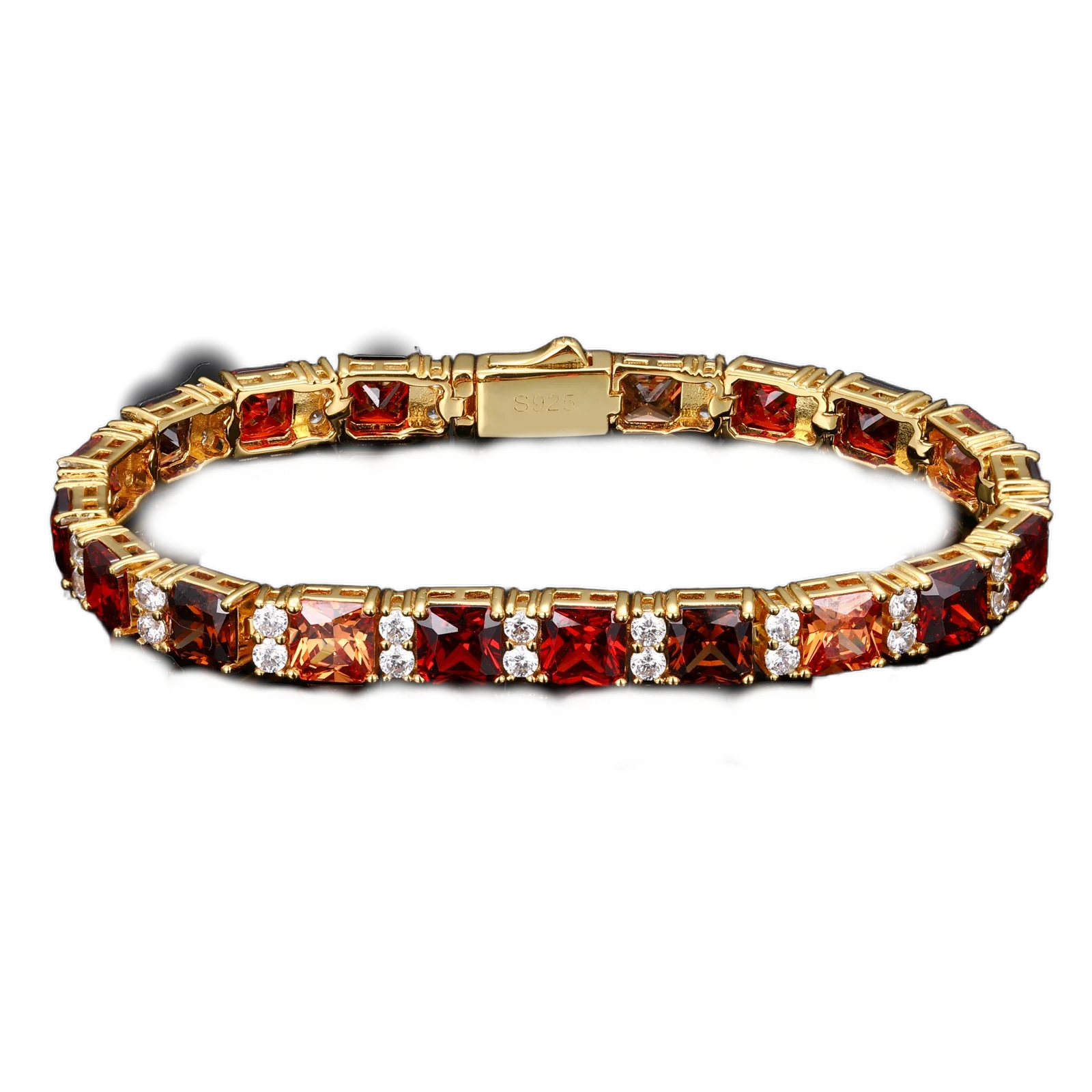 Bracciale "Crimson Square" Argento 925 & Zirconi