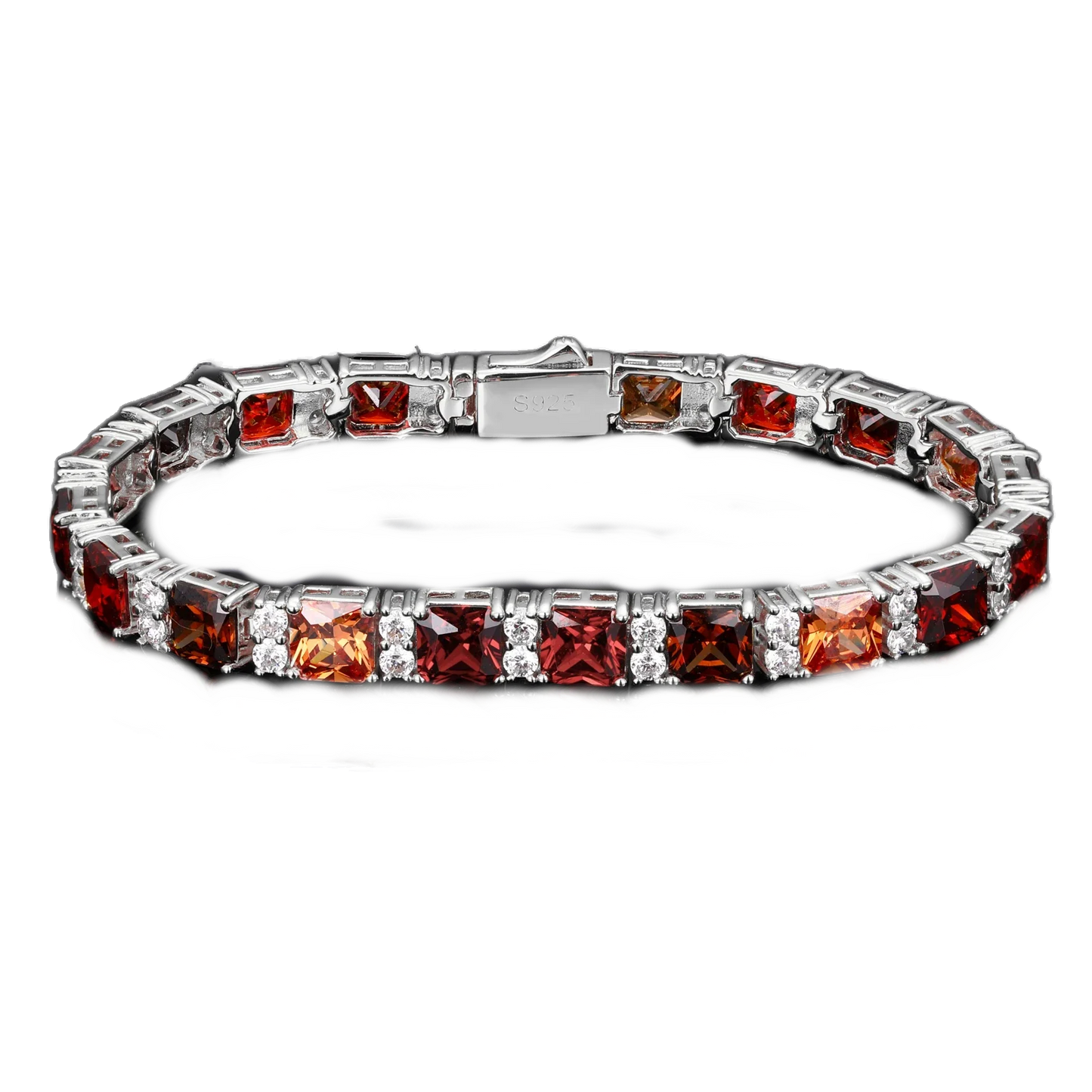 Bracciale "Crimson Square" Argento 925 & Zirconi