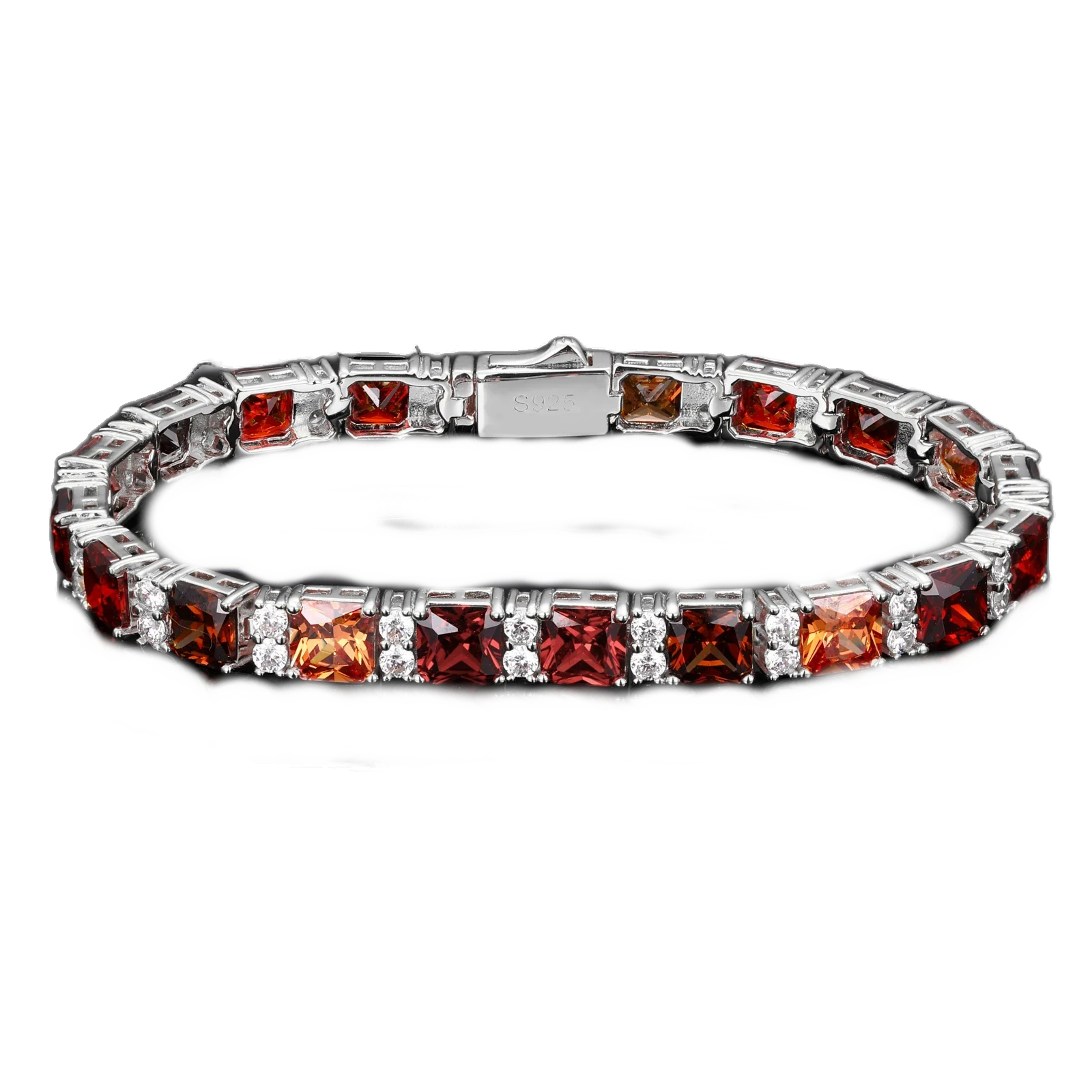 Bracciale "Crimson Square" Argento 925 & Zirconi