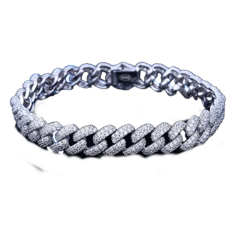 Bracciale Cuban Argento 925 & Zirconi