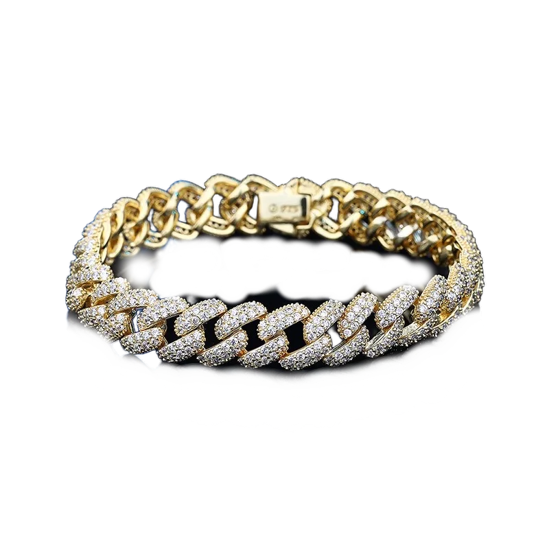 Bracciale Cuban Argento 925 & Zirconi