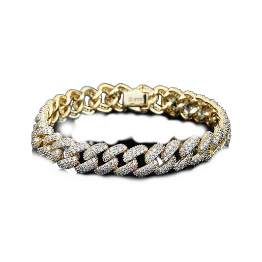 Bracciale Cuban Argento 925 & Zirconi