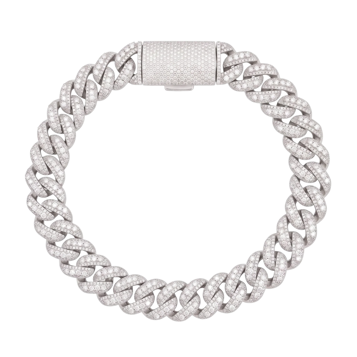 Bracciale "Supreme Cuban" 18mm Argento 925 & VVS Moissanite
