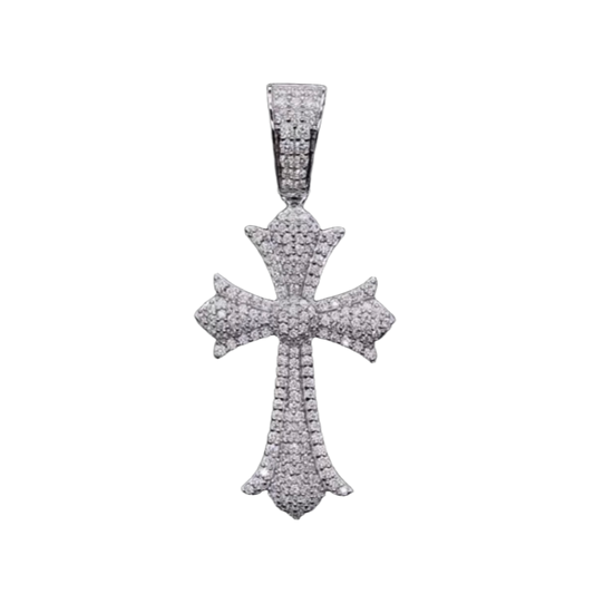 Ciondolo “Royal Cross” Argento 925 & VVS Moissanite
