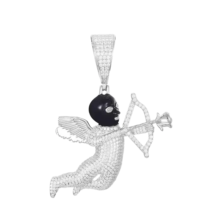Ciondolo "Cupido" Argento 925 & VVS Moissanite